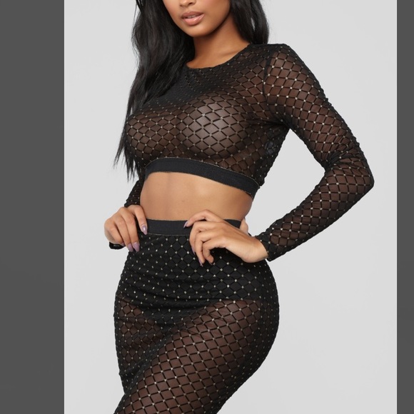 Exclusively yours~ Sheer Mesh 2 Piece Set - Picture 10 of 10